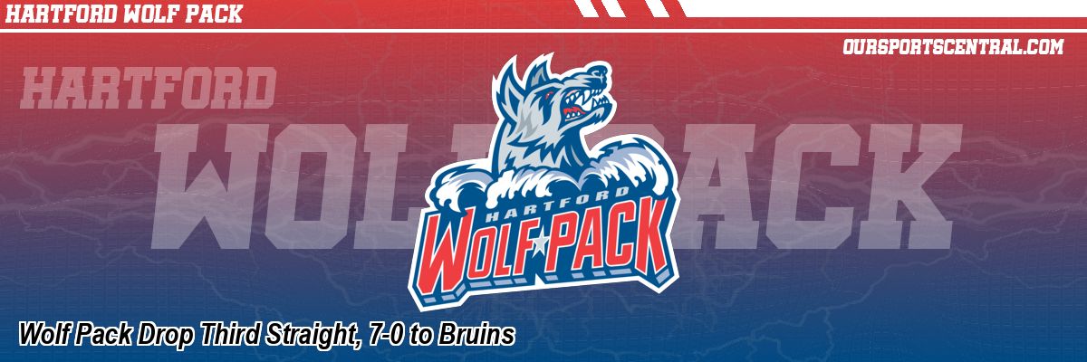 Wolf Pack Drop Third Straight, 7-0 to Bruins