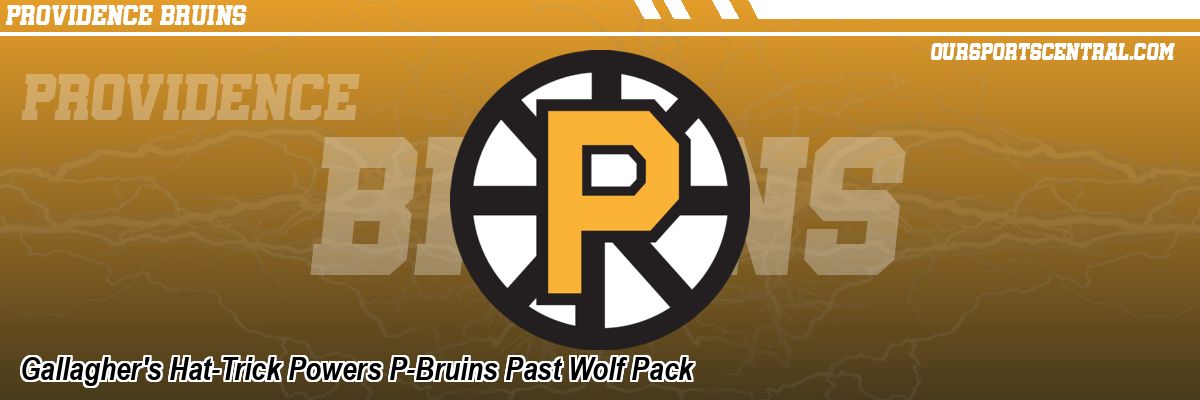 Gallagher's Hat-Trick Powers P-Bruins Past Wolf Pack