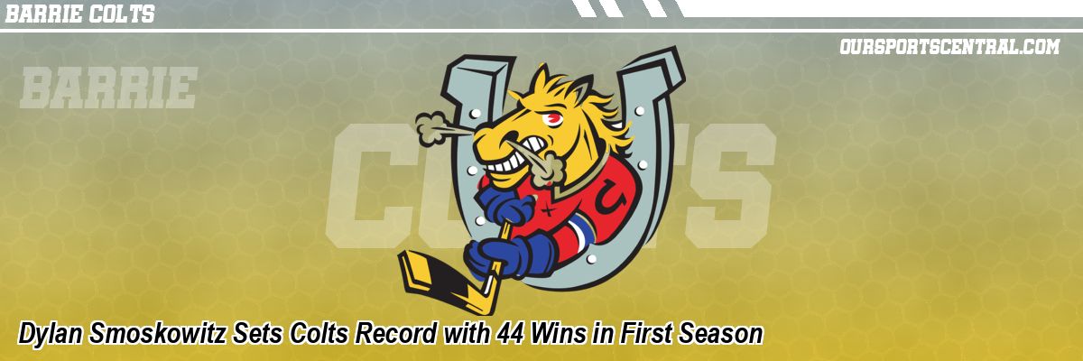 Dylan Smoskowitz Sets Colts Record with 44 Wins in First Season
