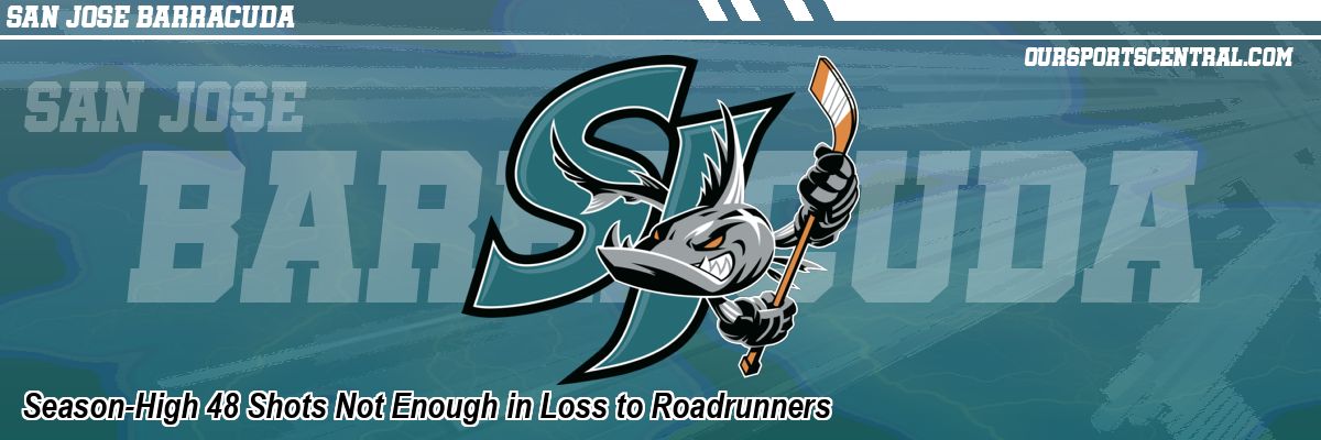 Season-High 48 Shots Not Enough in Loss to Roadrunners
