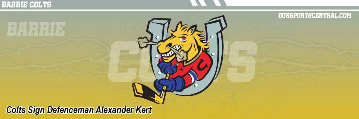 Colts Sign Defenceman Alexander Kert