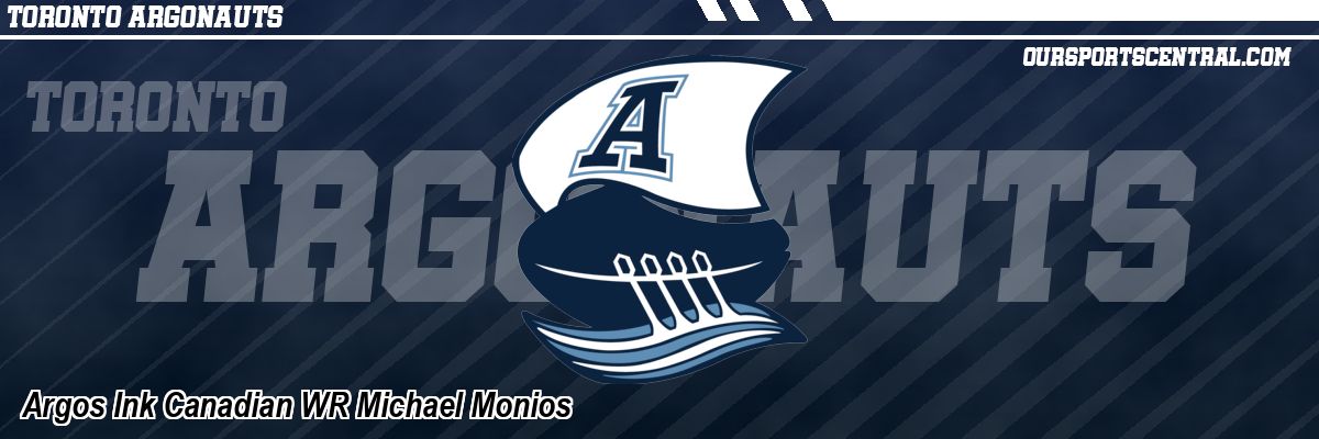Argos Ink Canadian WR Michael Monios
