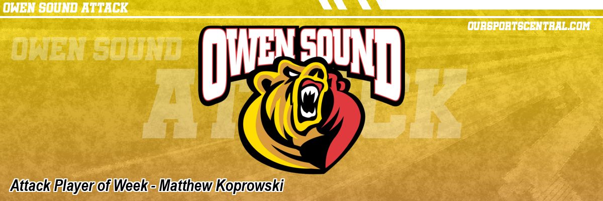 Attack Player of Week - Matthew Koprowski