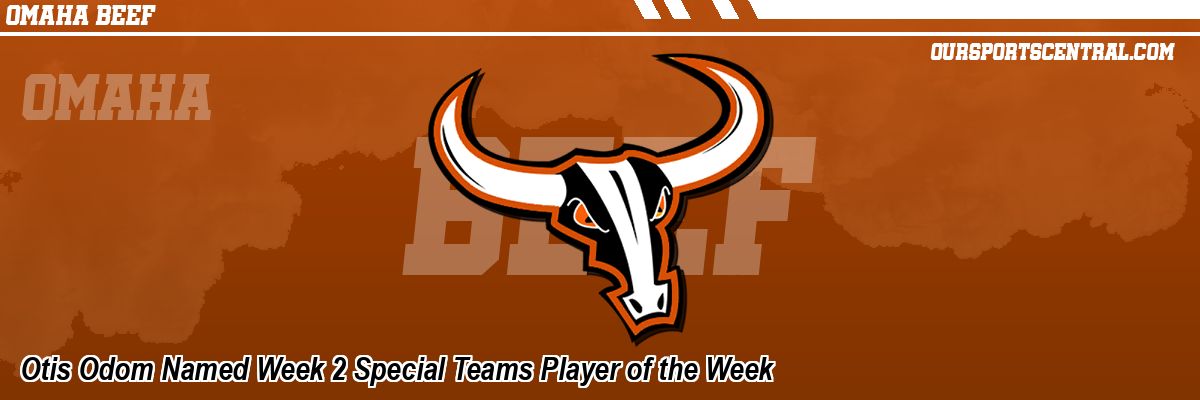 Otis Odom Named Week 2 Special Teams Player of the Week