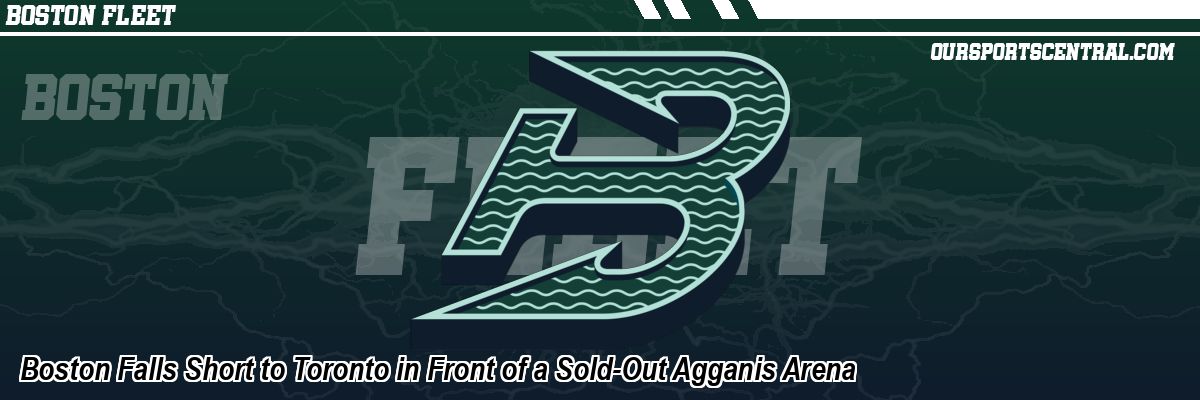 Boston Falls Short to Toronto in Front of a Sold-Out Agganis Arena