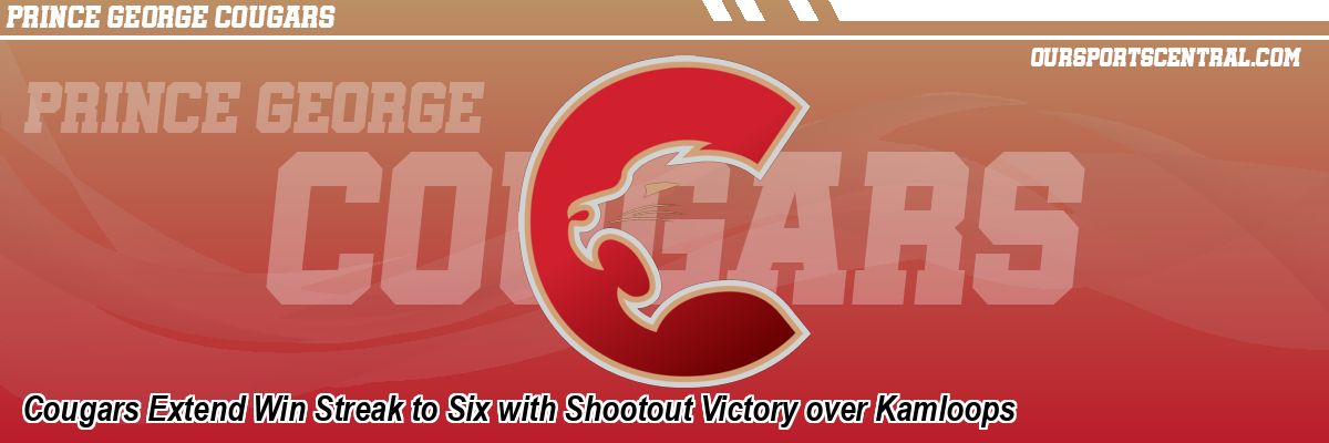 Cougars Extend Win Streak to Six with Shootout Victory over Kamloops