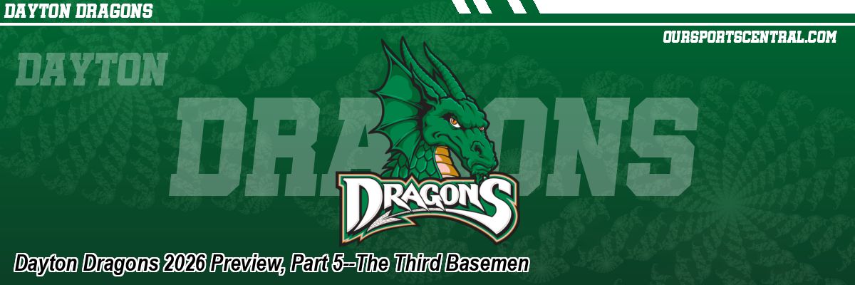 Dayton Dragons 2026 Preview, Part 5--The Third Basemen