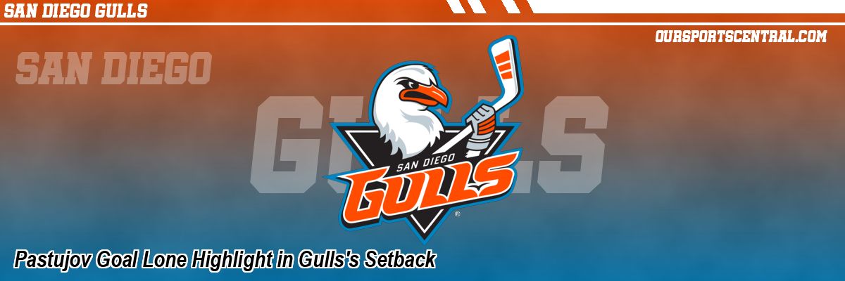 Pastujov Goal Lone Highlight in Gulls's Setback