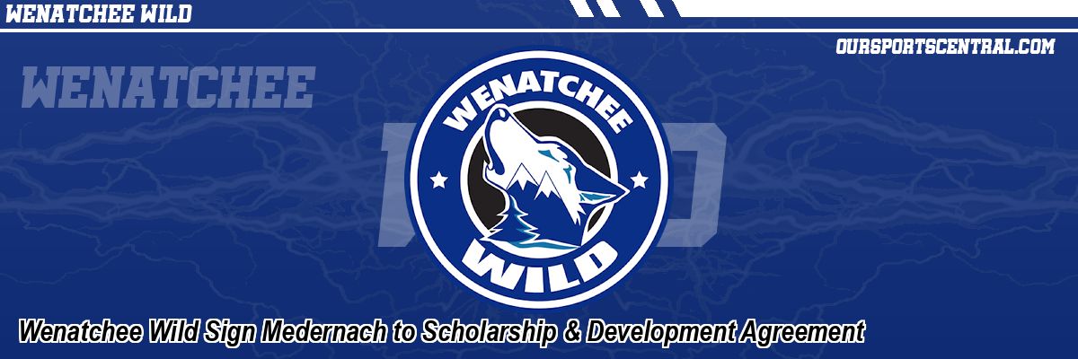 Wenatchee Wild Sign Medernach to Scholarship & Development Agreement