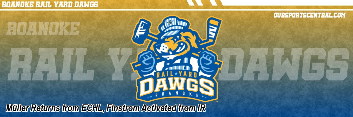 Müller Returns from ECHL, Finstrom Activated from IR