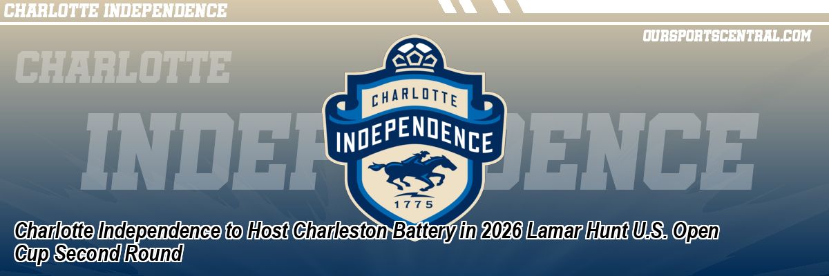 Charlotte Independence to Host Charleston Battery in 2026 Lamar Hunt U.S. Open Cup Second Round
