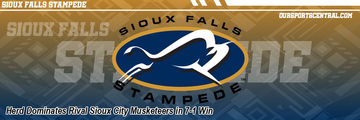 Herd Dominates Rival Sioux City Musketeers in 7-1 Win