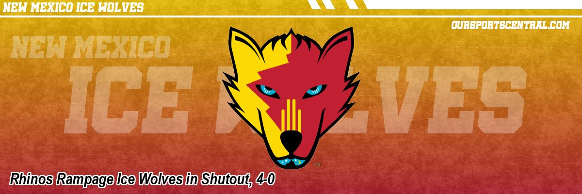 Rhinos Rampage Ice Wolves in Shutout, 4-0