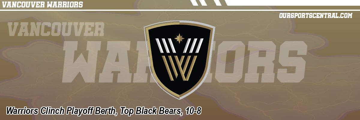 Warriors Clinch Playoff Berth, Top Black Bears, 10-8