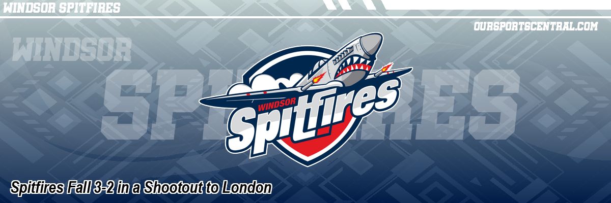 Spitfires Fall 3-2 in a Shootout to London
