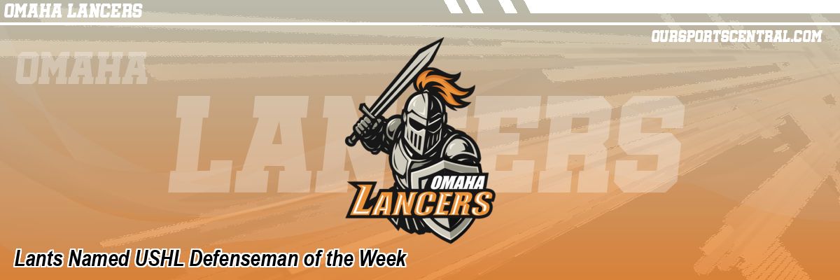 Lants Named USHL Defenseman of the Week
