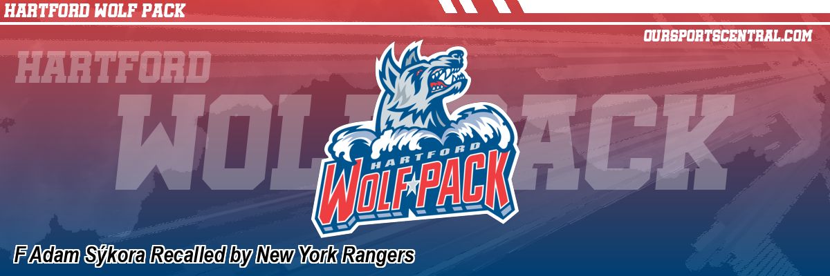 F Adam Sýkora Recalled by New York Rangers