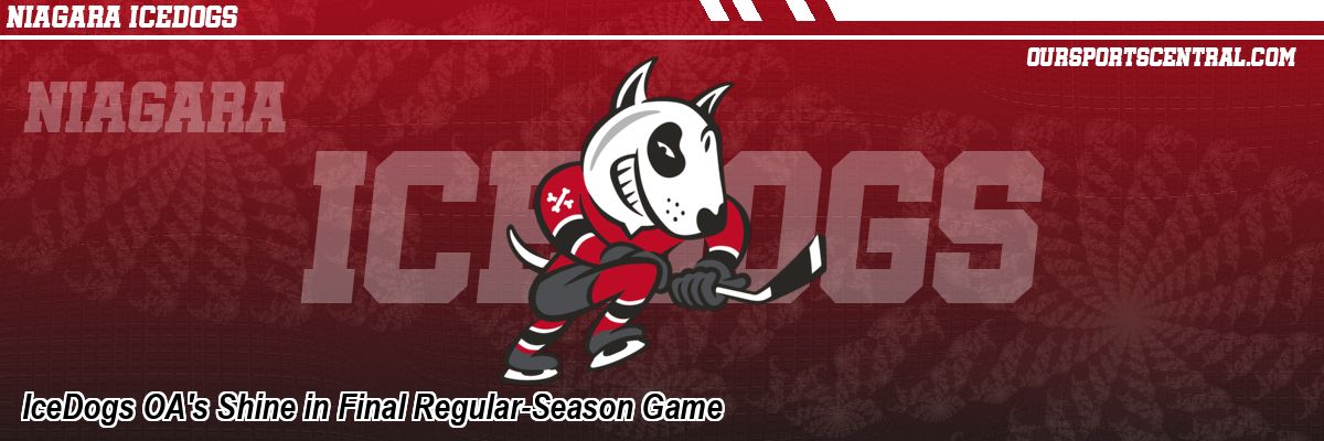 IceDogs OA's Shine in Final Regular-Season Game