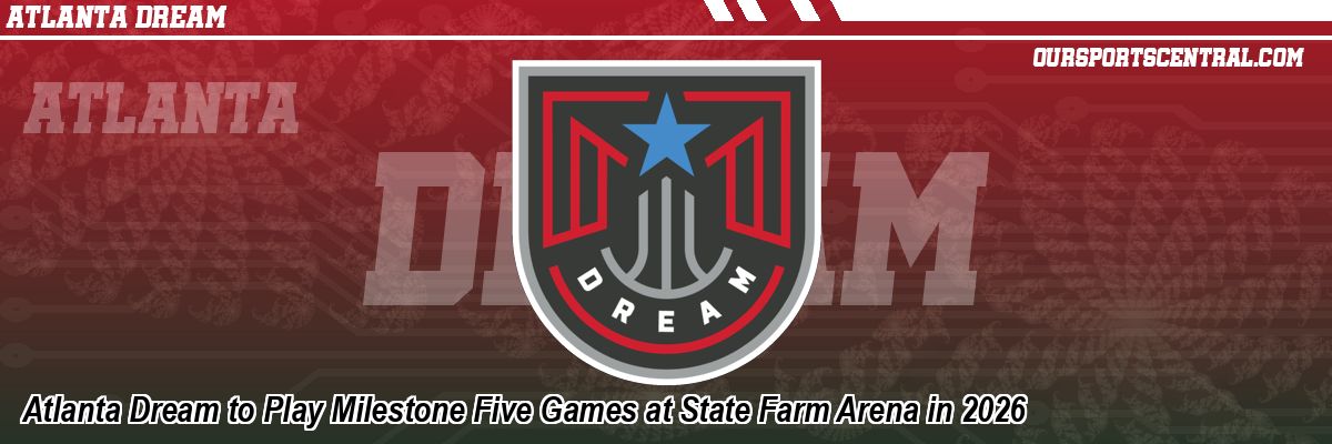 Atlanta Dream to Play Milestone Five Games at State Farm Arena in 2026