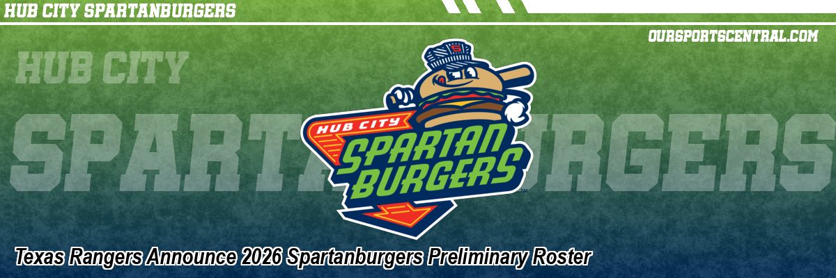 Texas Rangers Announce 2026 Spartanburgers Preliminary Roster