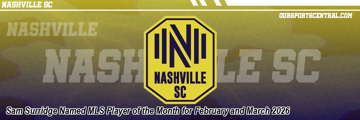Sam Surridge Named MLS Player of the Month for February and March 2026
