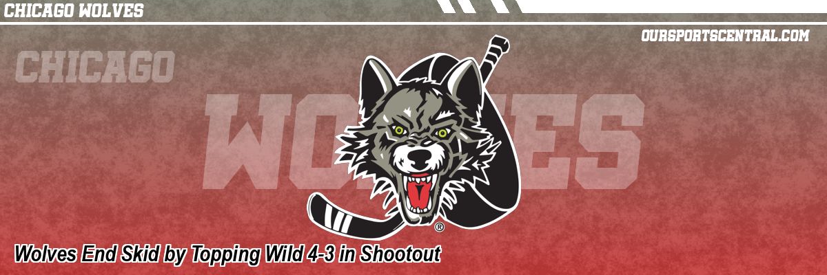Wolves End Skid by Topping Wild 4-3 in Shootout