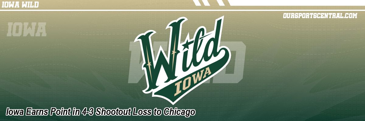 Iowa Earns Point in 4-3 Shootout Loss to Chicago