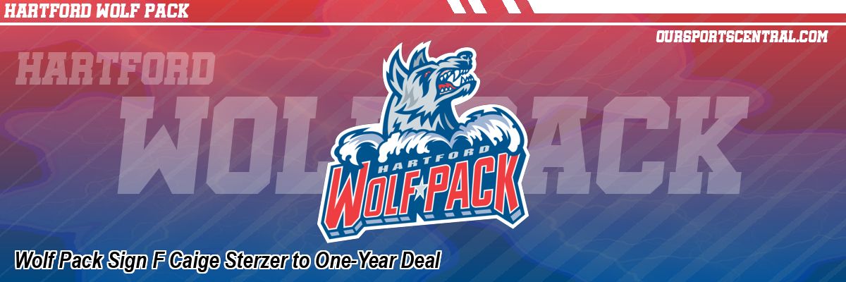 Wolf Pack Sign F Caige Sterzer to One-Year Deal
