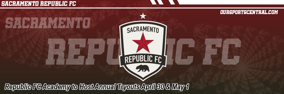 Republic FC Academy to Host Annual Tryouts April 30 & May 1