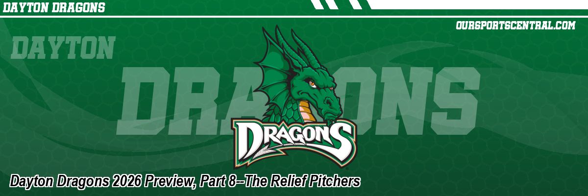 Dayton Dragons 2026 Preview, Part 8--The Relief Pitchers