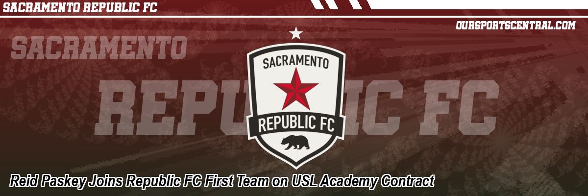 Reid Paskey Joins Republic FC First Team on USL Academy Contract
