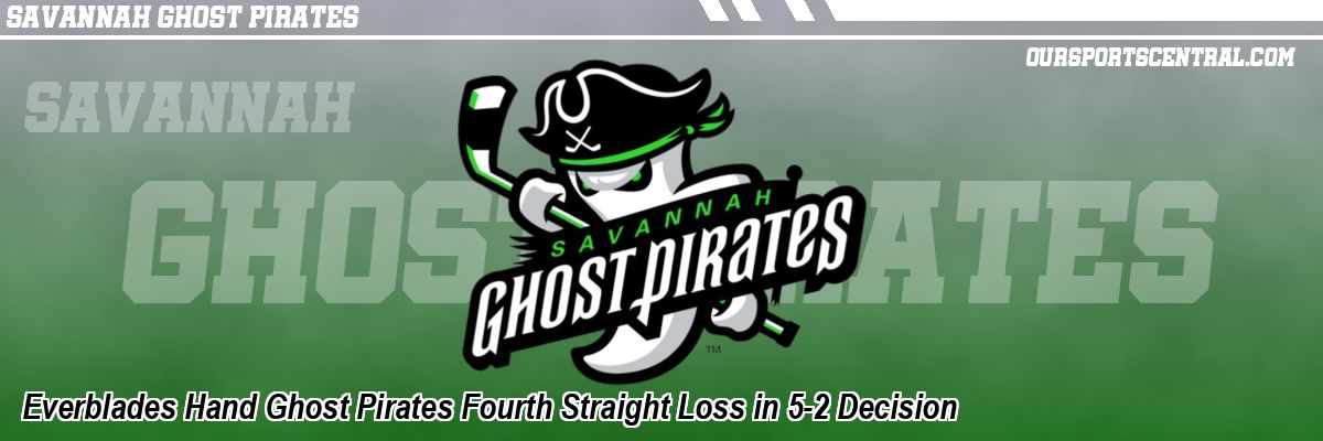 Everblades Hand Ghost Pirates Fourth Straight Loss in 5-2 Decision