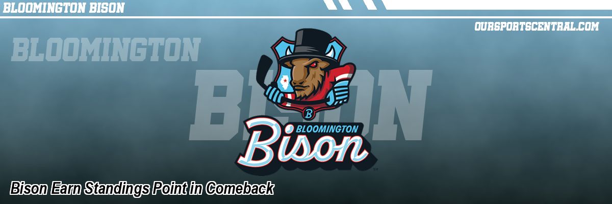 Bison Earn Standings Point in Comeback