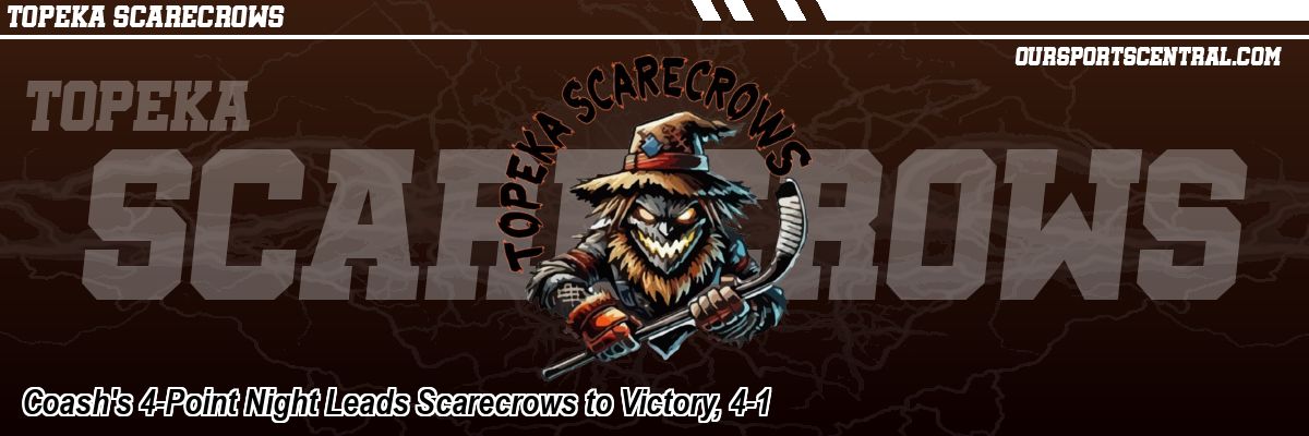 Coash's 4-Point Night Leads Scarecrows to Victory, 4-1