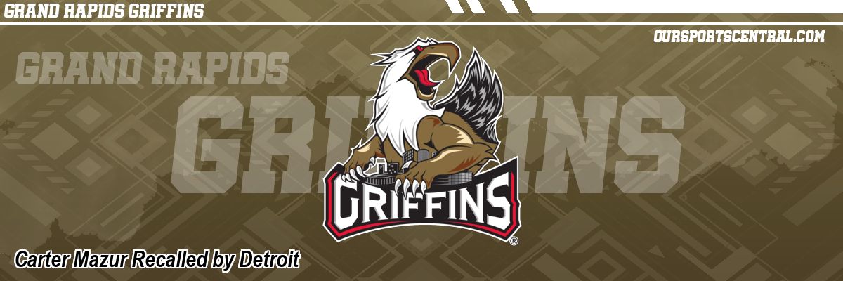 Carter Mazur Recalled by Detroit