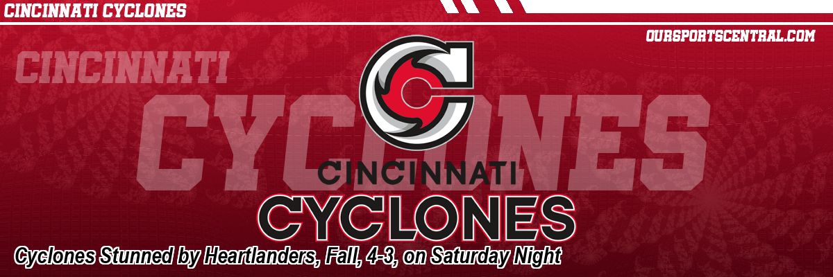 Cyclones Stunned by Heartlanders, Fall, 4-3, on Saturday Night