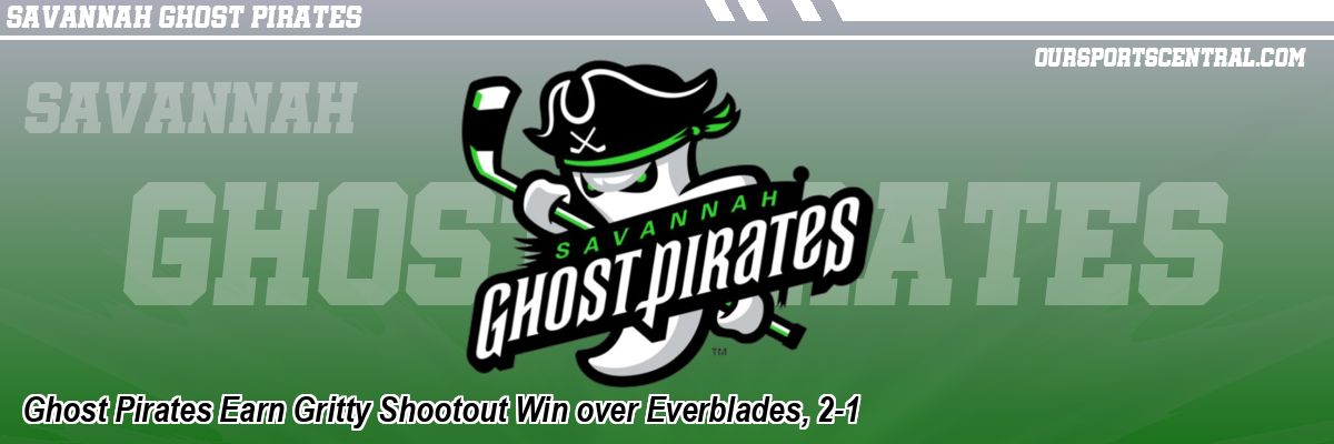 Ghost Pirates Earn Gritty Shootout Win over Everblades, 2-1