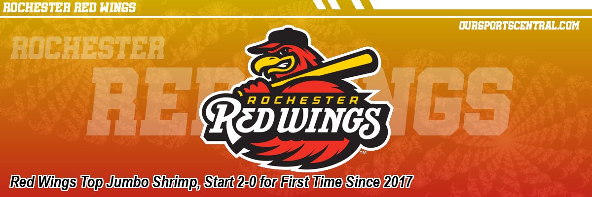 Red Wings Top Jumbo Shrimp, Start 2-0 for First Time Since 2017