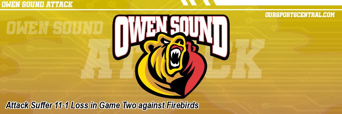 Attack Suffer 11-1 Loss in Game Two against Firebirds