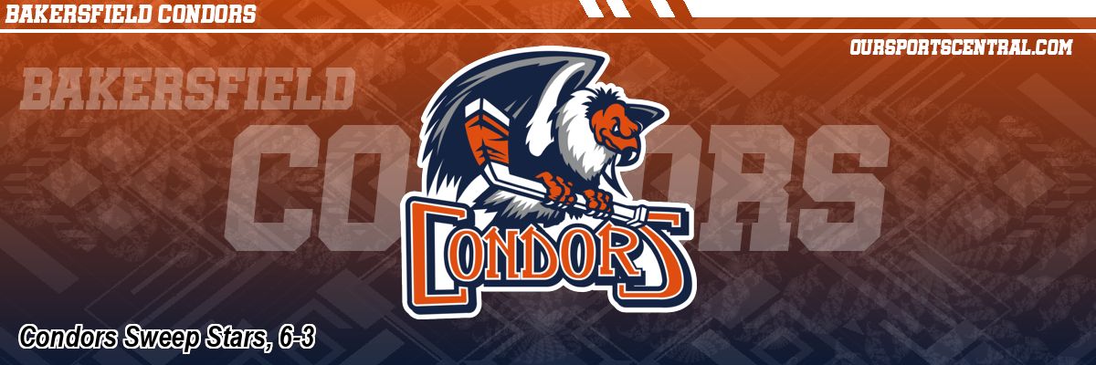 Condors Sweep Stars, 6-3