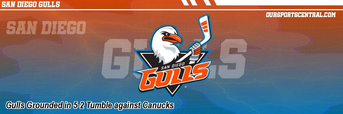 Gulls Grounded in 5-2 Tumble against Canucks