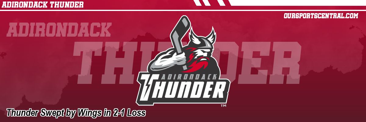 Thunder Swept by Wings in 2-1 Loss