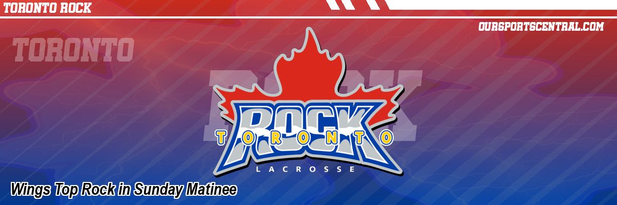 Wings Top Rock in Sunday Matinee