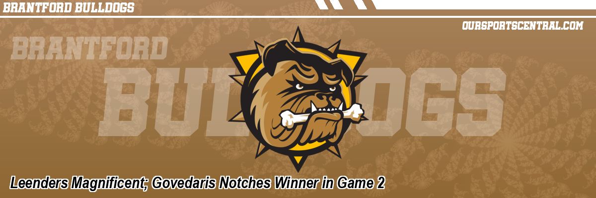 Leenders Magnificent; Govedaris Notches Winner in Game 2