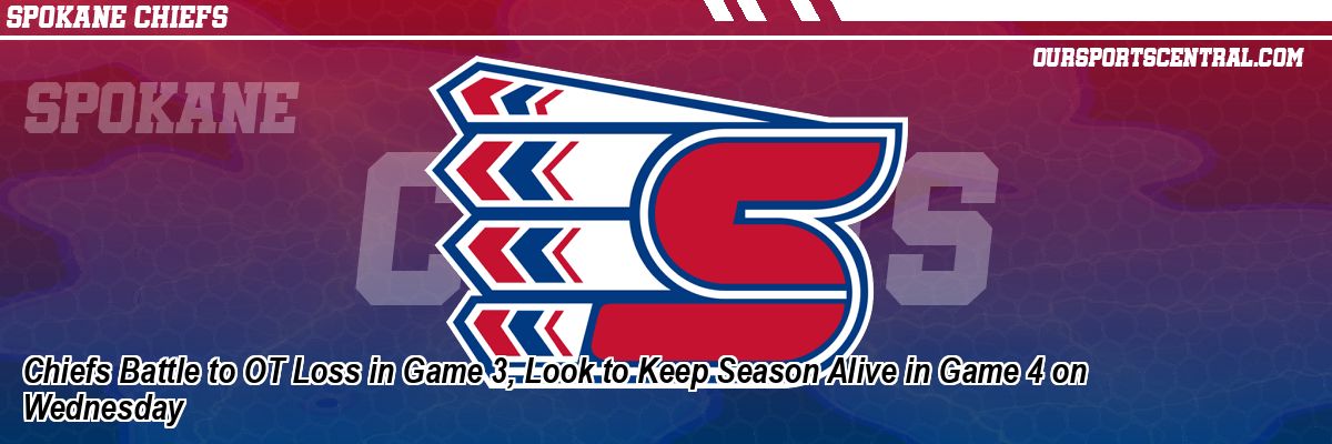 Chiefs Battle to OT Loss in Game 3, Look to Keep Season Alive in Game 4 on Wednesday