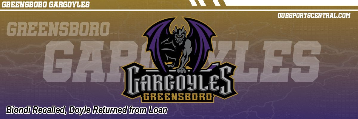 Biondi Recalled, Doyle Returned from Loan