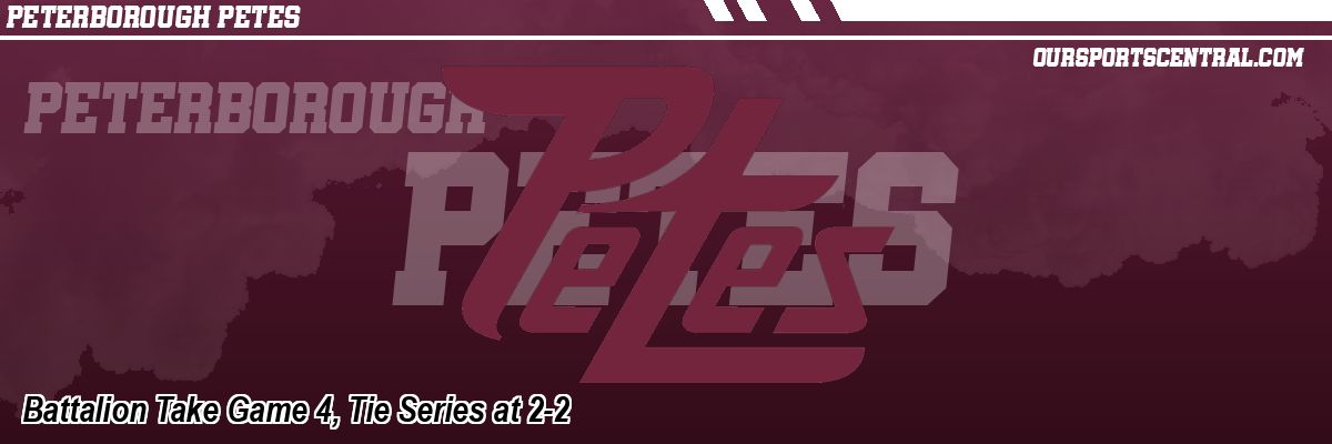 Battalion Take Game 4, Tie Series at 2-2