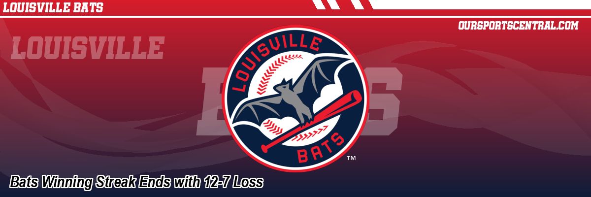 Bats Winning Streak Ends with 12-7 Loss