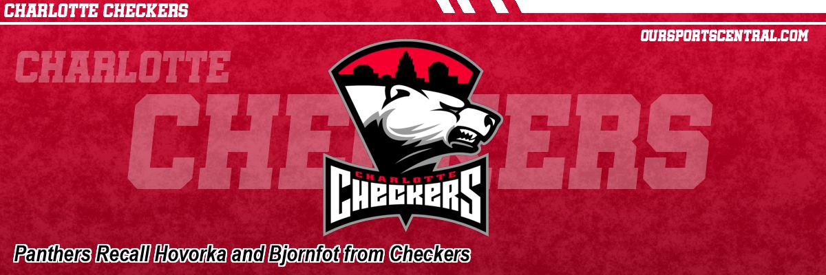 Panthers Recall Hovorka and Bjornfot from Checkers