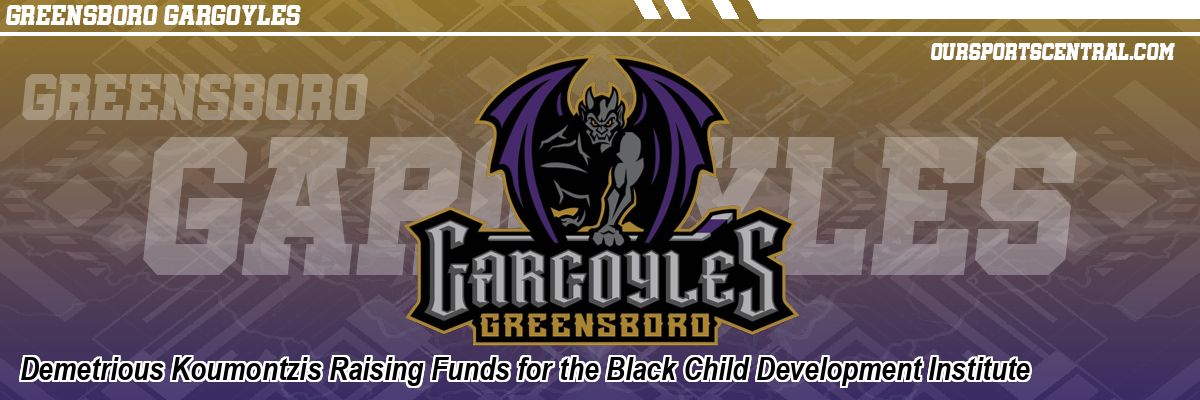 Demetrious Koumontzis Raising Funds for the Black Child Development Institute